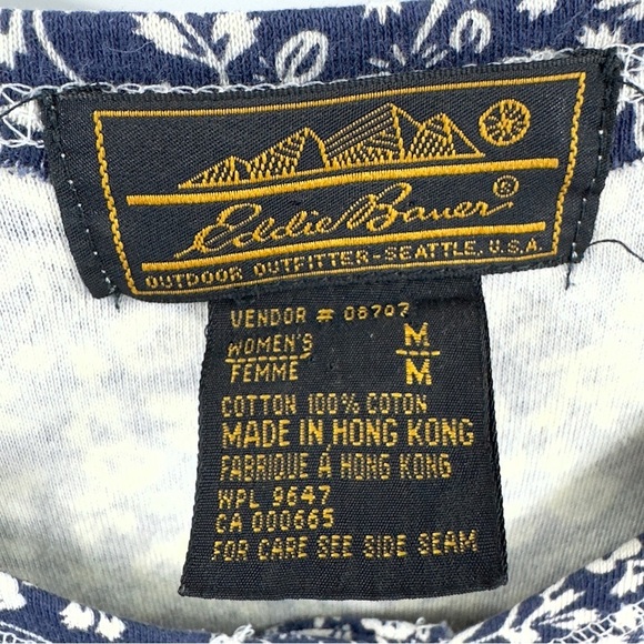 Vintage Eddie Bauer Maxi Dress Womens Medium Button Down Cottage Tradwife Floral - Picture 5 of 8